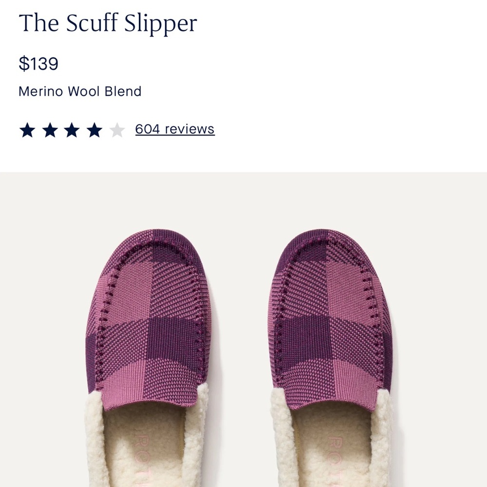 Rothy’s NWT the scuff slipper